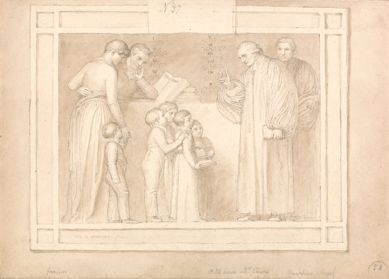 Étude pour un monument au révérend John Clowes - John Flaxman