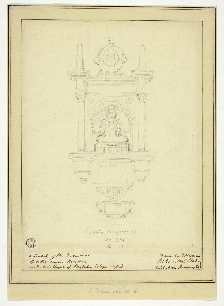 Le monument du docteur Lawrence Humphrey - John Flaxman