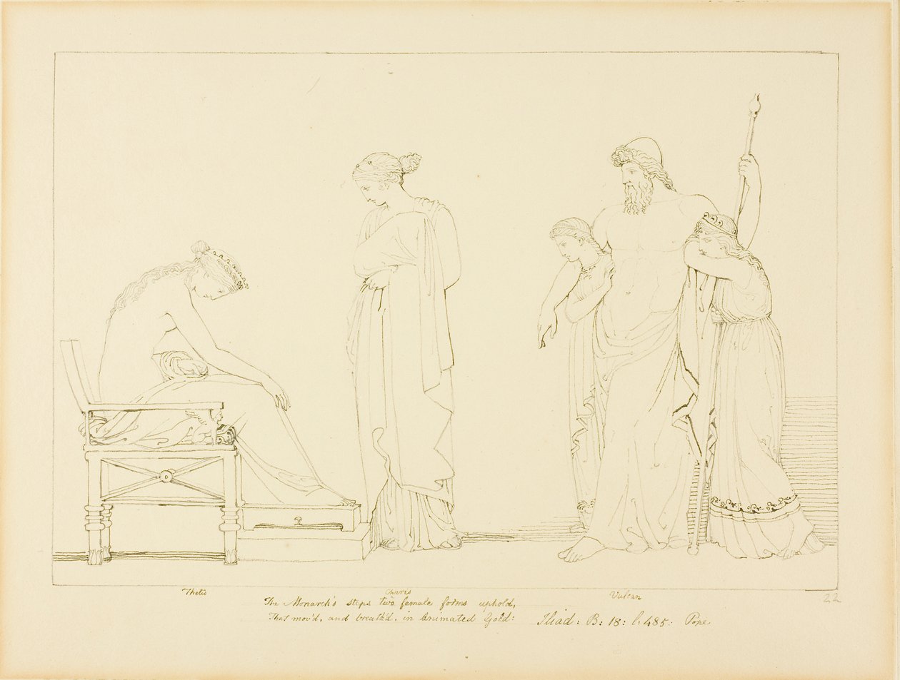 Vulcain et Thétis - John Flaxman