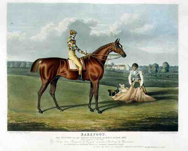Barefoot, le gagnant du Great St. Leger à Doncaster - John Frederick Herring Snr