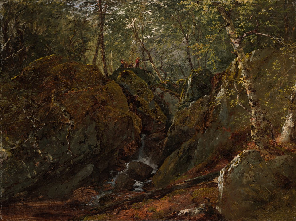 Cascade des Catskills - John Frederick Kensett