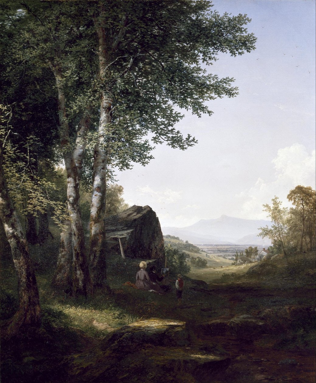 Vue lointaine du mont Mansfield, Vermont - John Frederick Kensett
