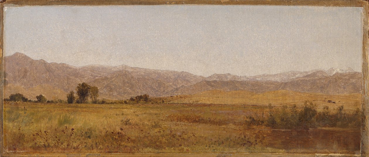 Chaîne et contreforts enneigés de la vallée de Valmo - John Frederick Kensett