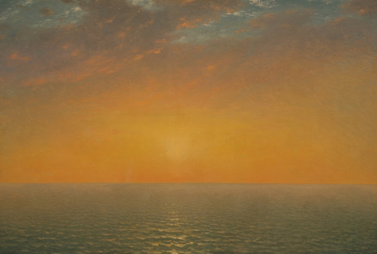 Coucher de soleil sur la mer - John Frederick Kensett