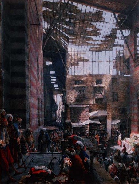 Vue de la Rue et de la Mosquée de Ghooreyah, Le Caire - John Frederick Lewis