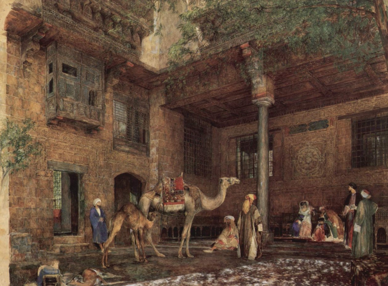 Cour de la maison du peintre, Le Caire - John Frederick Lewis