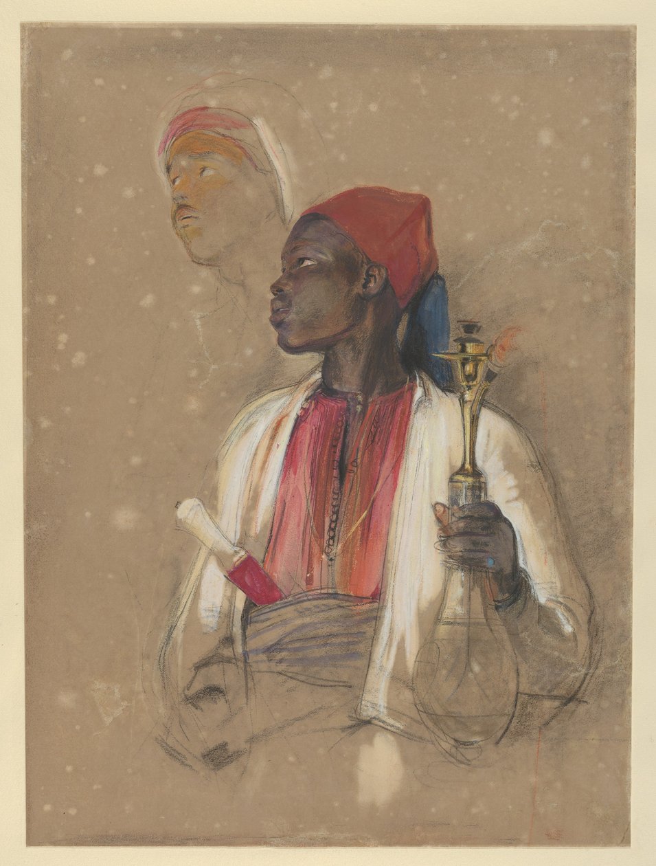 Étude pour « Le porteur de pipe » - John Frederick Lewis