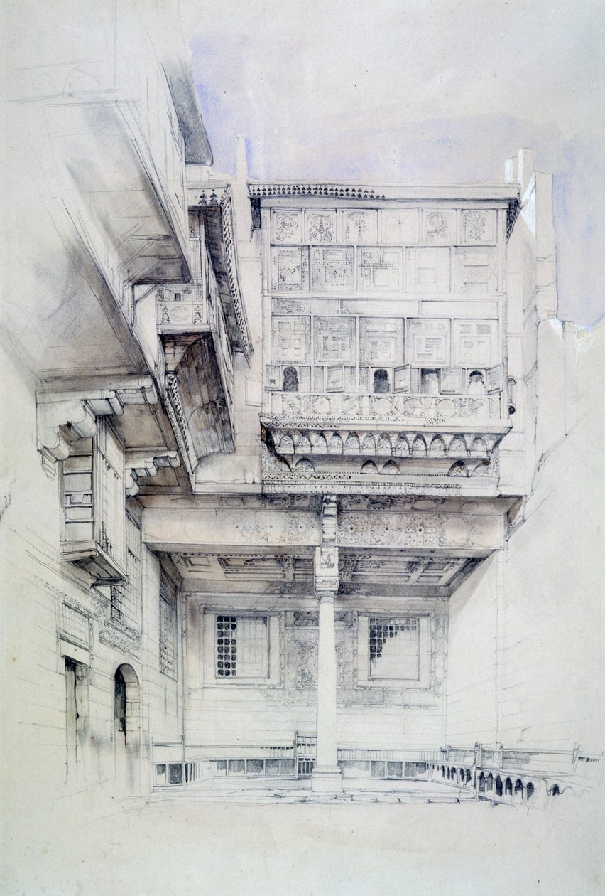 La cour de la maison de l