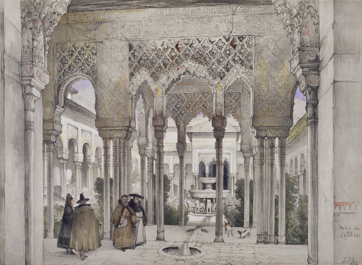 La Cour des Lions (Patio de los Leones), de 