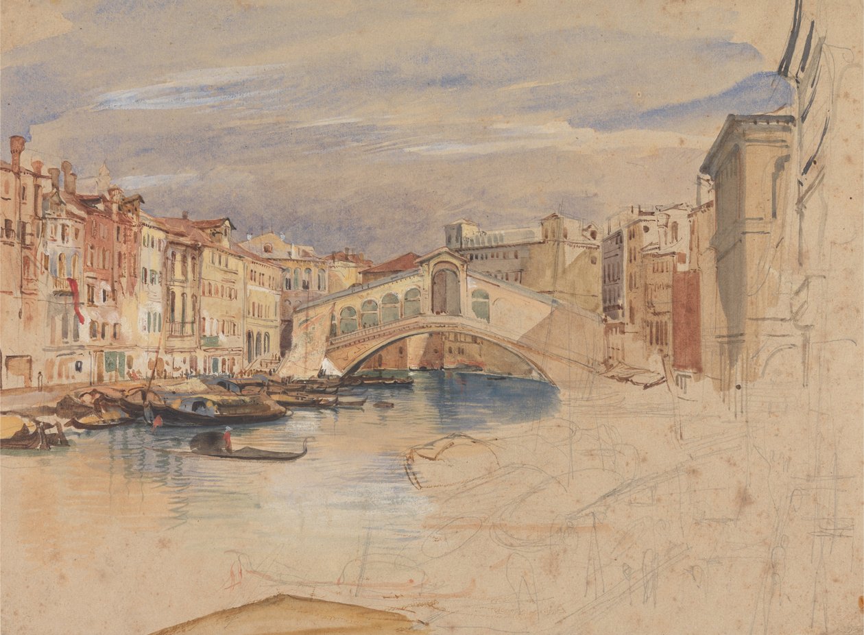 Venise : Le Grand Canal et le Rialto - John Frederick Lewis