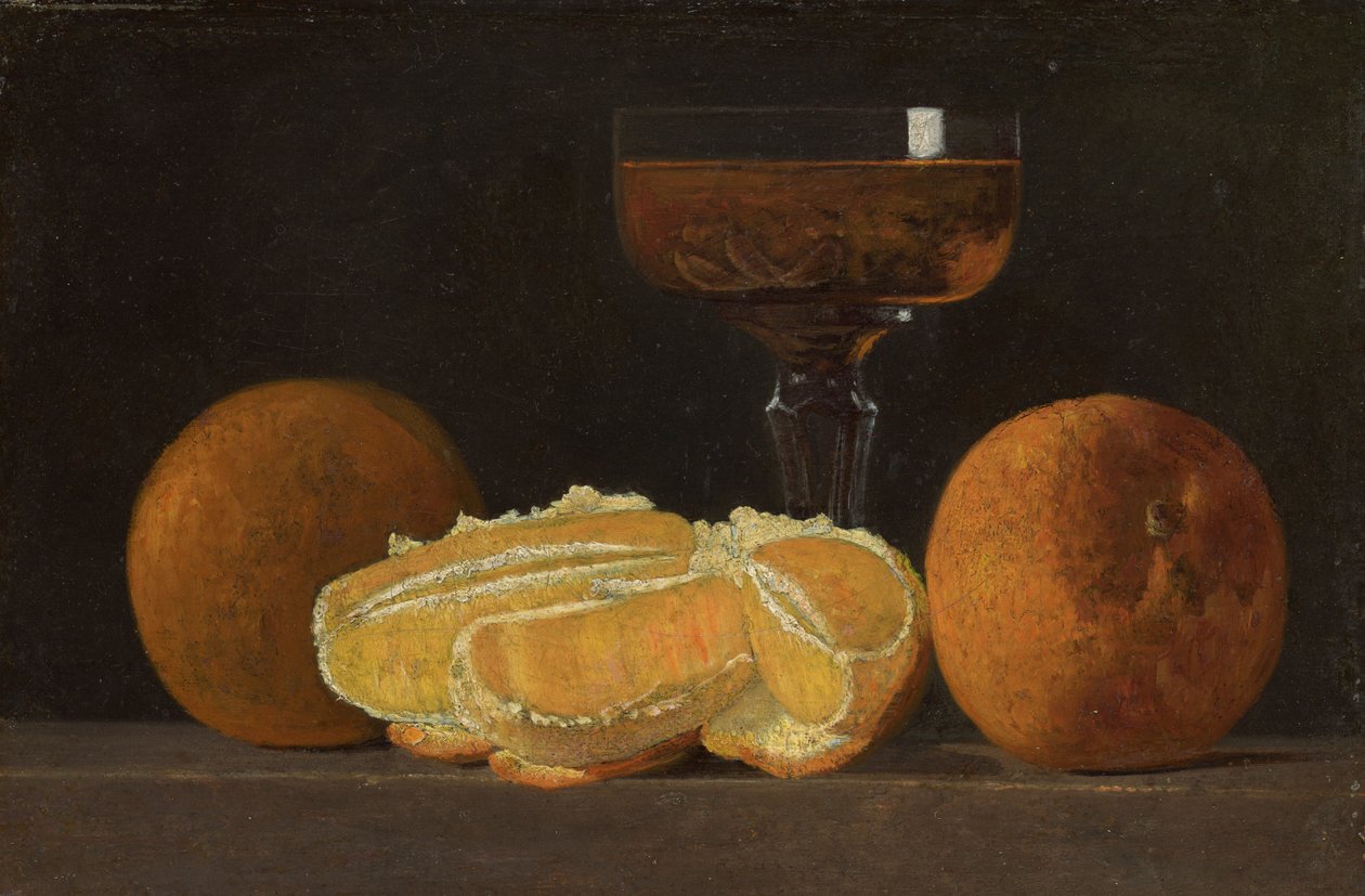 Nature morte aux oranges et au gobelet de vin - John Frederick Peto