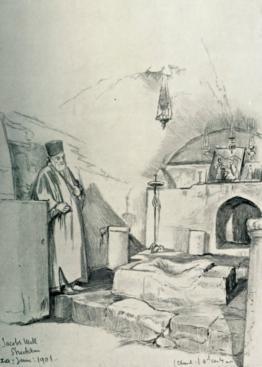 Puits de Jacob à Sichem Naplouse, 1902 - John Fulleylove
