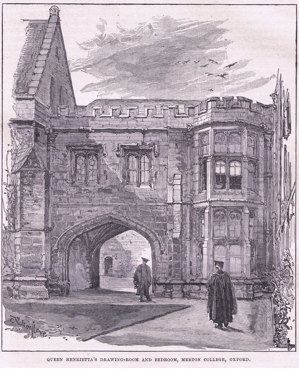 Salle de dessin et chambre de la reine Henrietta, Merton College, Oxford - John Fulleylove