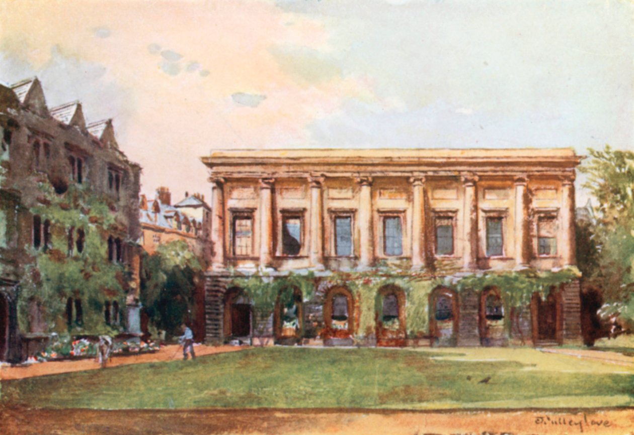 The Library, Oriel College (lithographie couleur) - John Fulleylove