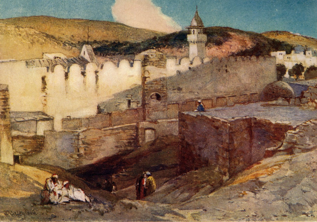La mosquée à Hébron sur la grotte de Machpelah, 1902 - John Fulleylove
