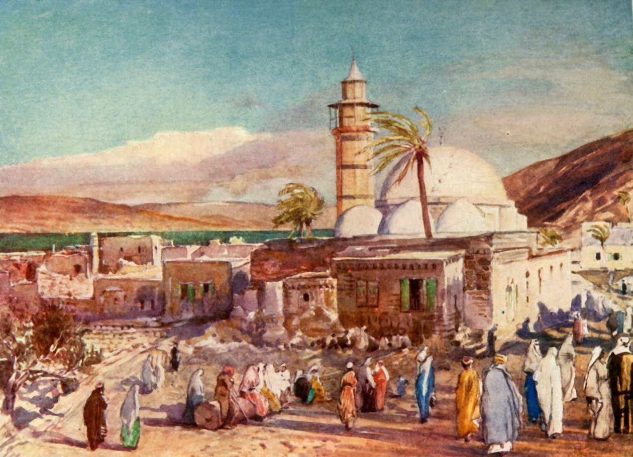 La mosquée de Tibériade et le lac de Galilée, 1902 - John Fulleylove