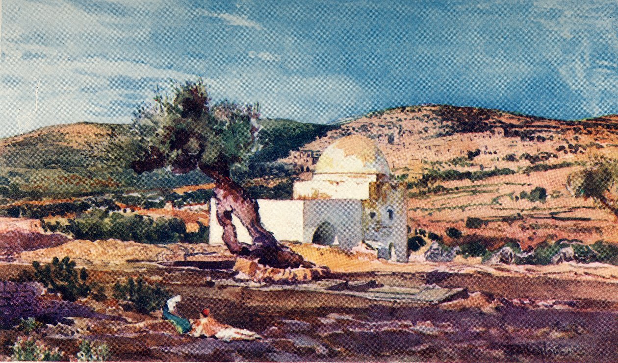 Le tombeau de Rachel sur la route de Jérusalem à Hébron - John Fulleylove