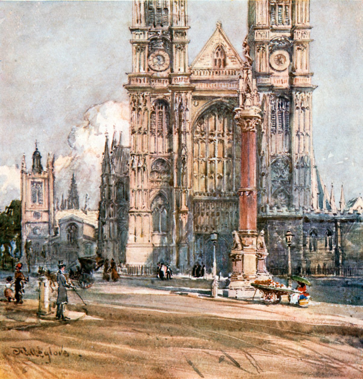 Le front ouest (lithographie couleur) - John Fulleylove
