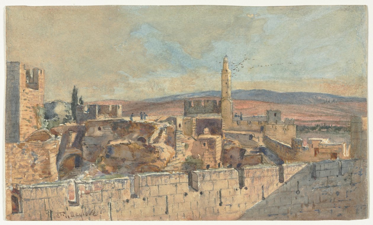 Vue de la vieille ville de Jérusalem - John Fullylove