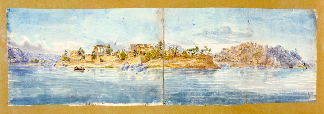 Paysage, Égypte, 19e siècle - John Gardner Wilkinson