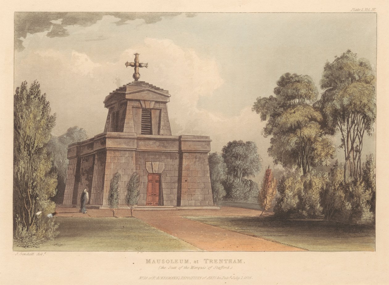 Mausolée, à Trentham (le siège du marquis de Stratford) - John Gendall