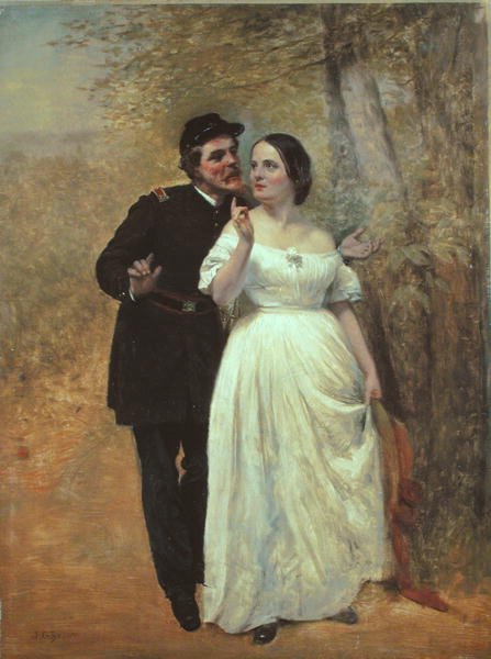 Courtiser | John George Brown | Estampe d'art