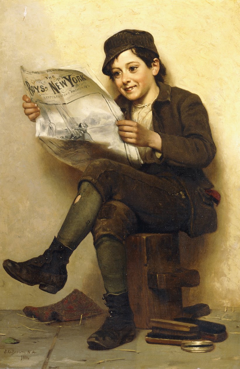 Le New York des garçons, 1886 - John George Brown
