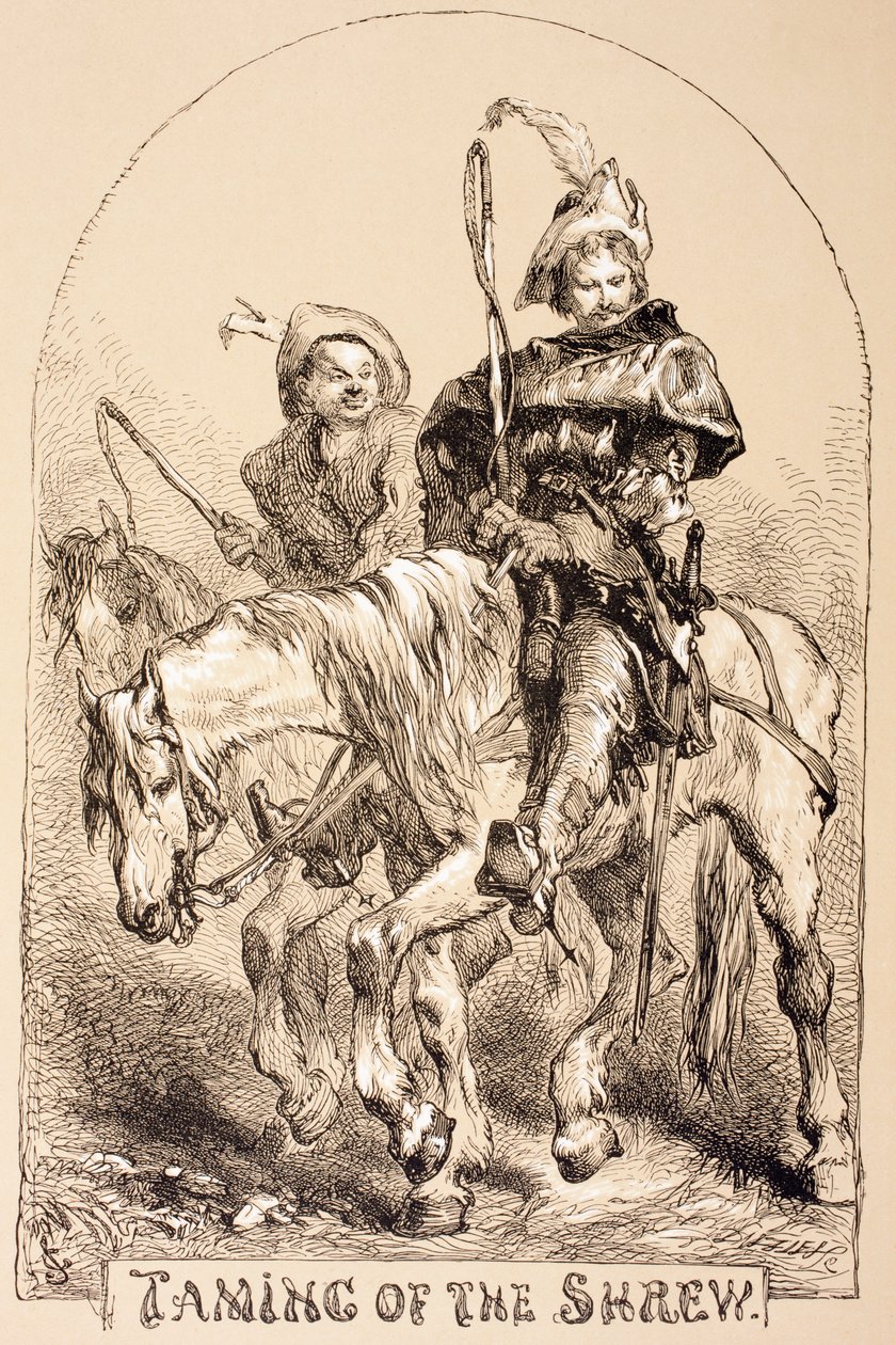 Illustration pour La Mégère apprivoisée, de 