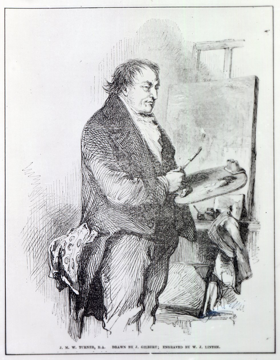 Joseph Mallord William Turner, gravé par W.J. Linton, vers 1837 - John Gilbert