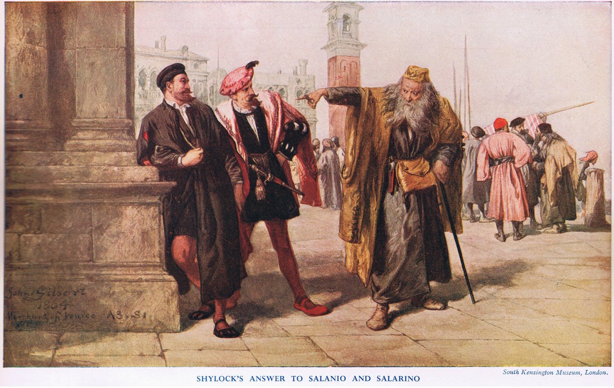 La réponse de Shylock - John Gilbert