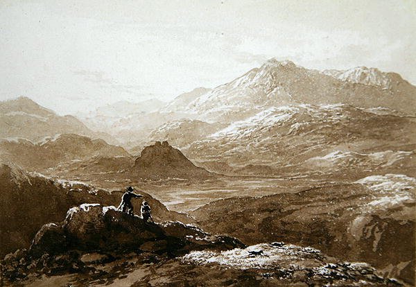 Château de Dolyddelan et Moel Siabod - John Glover