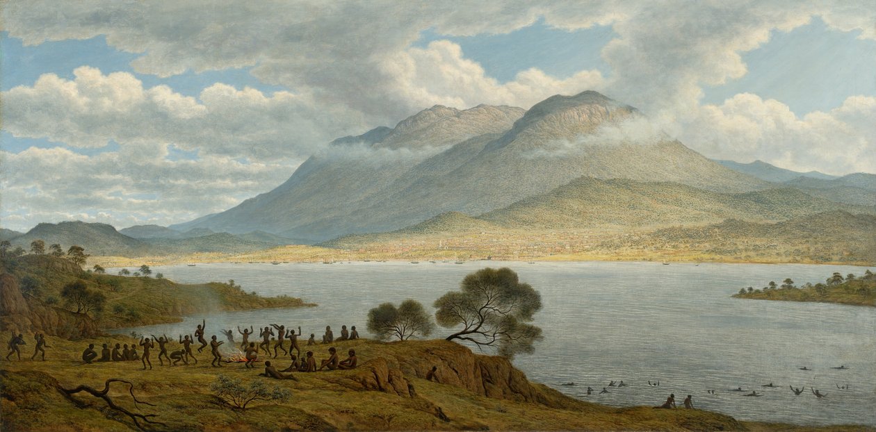 Le mont Wellington et la ville de Hobart depuis Kangaroo Point - John Glover