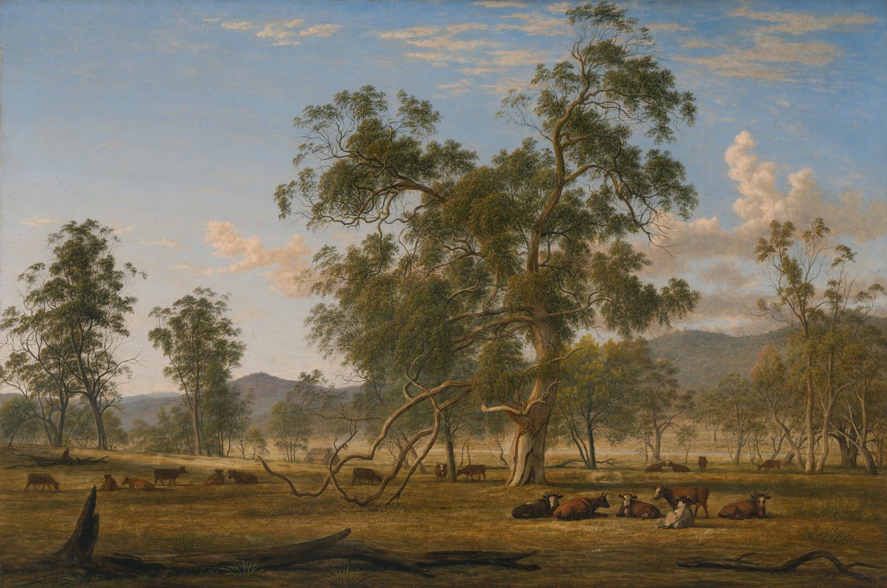 Paysage de Patterdale avec du bétail - John Glover