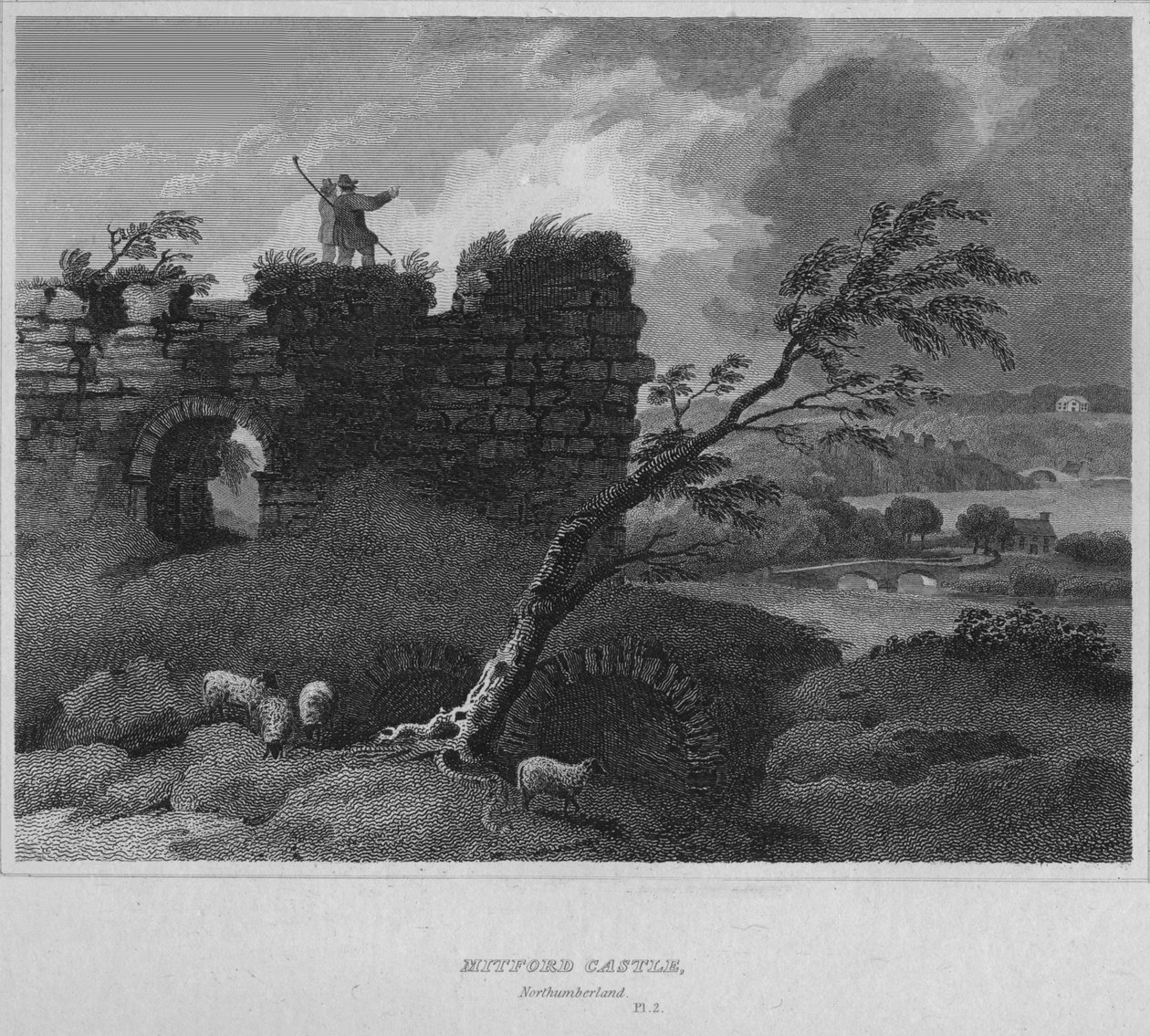 Château de Mitford, Northumberland, 1814 - John Greig