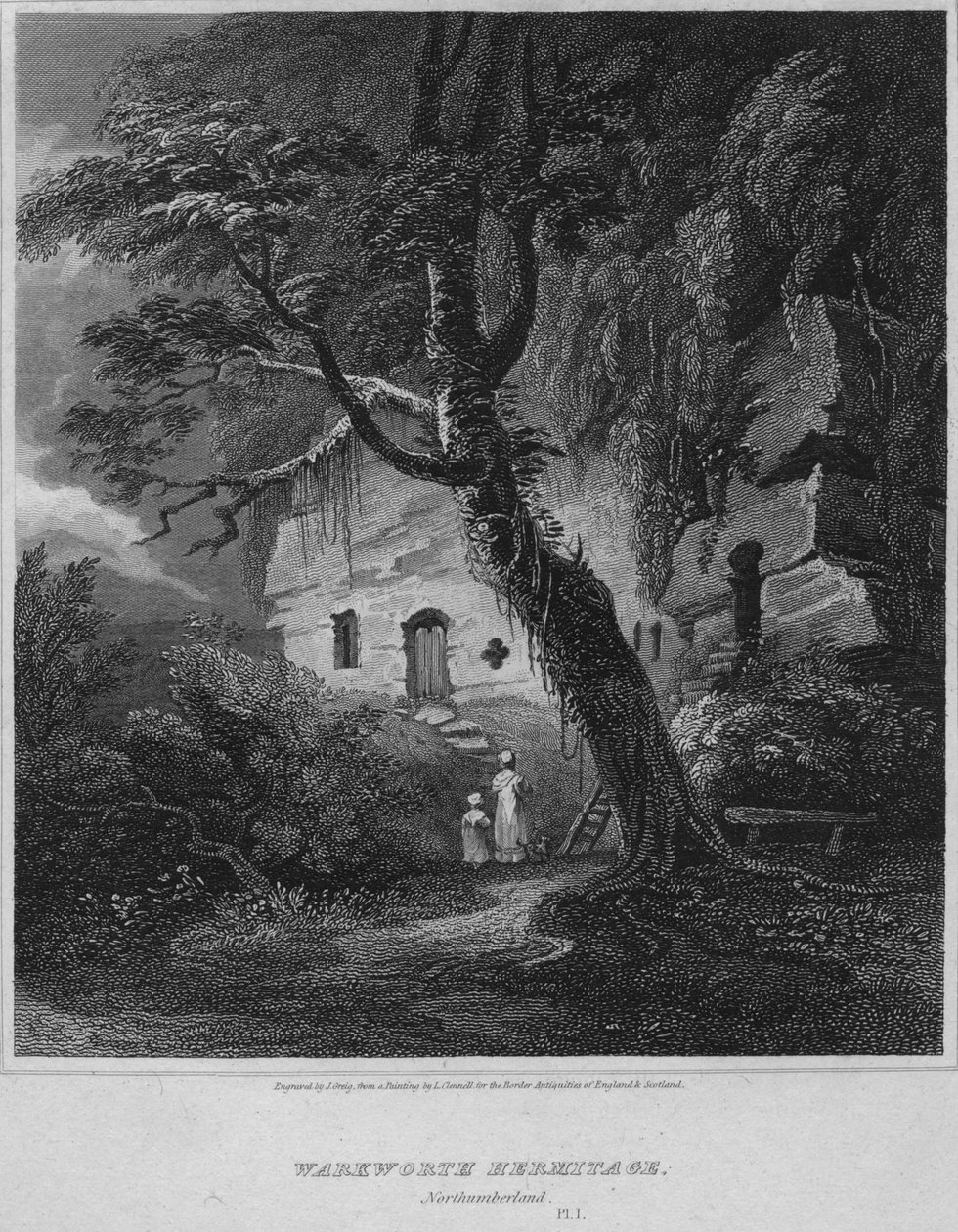 Ermitage de Warkworth, Northumberland, 1814 - John Greig