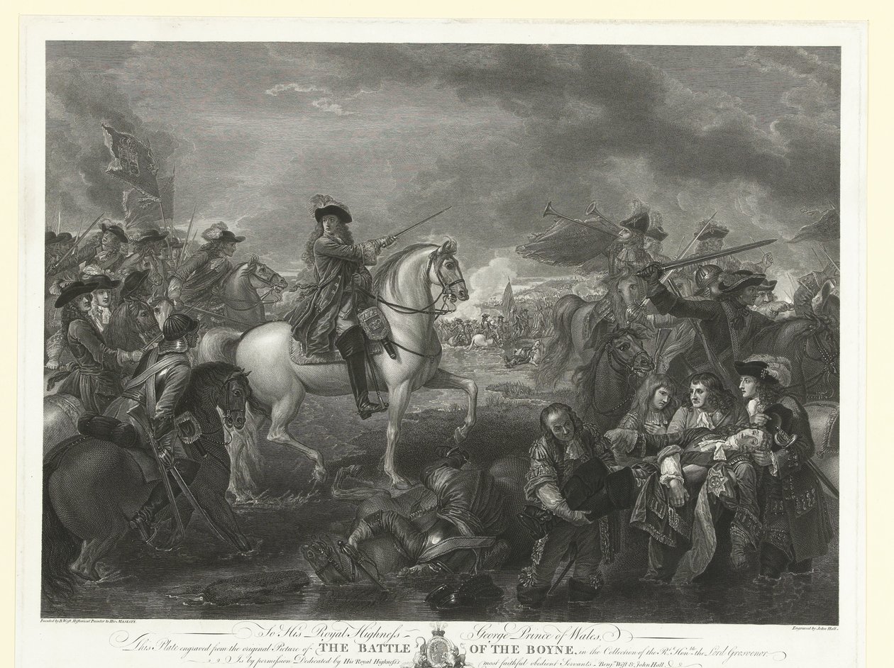 Le roi Guillaume III pendant la bataille de la Boyne, 1690 - John Hall