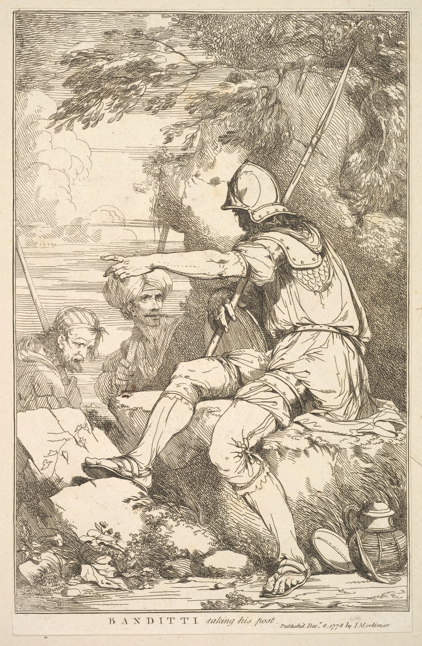 Banditti prenant son poste - John Hamilton Mortimer