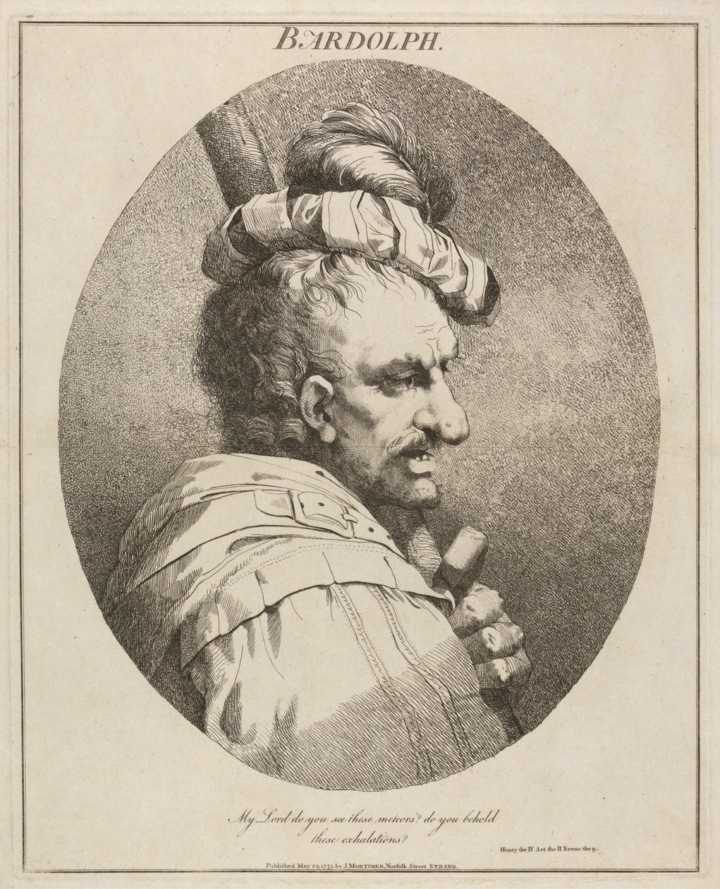 Bardolph, "Henry IV", Partie II, Acte II, Scène IX - John Hamilton Mortimer