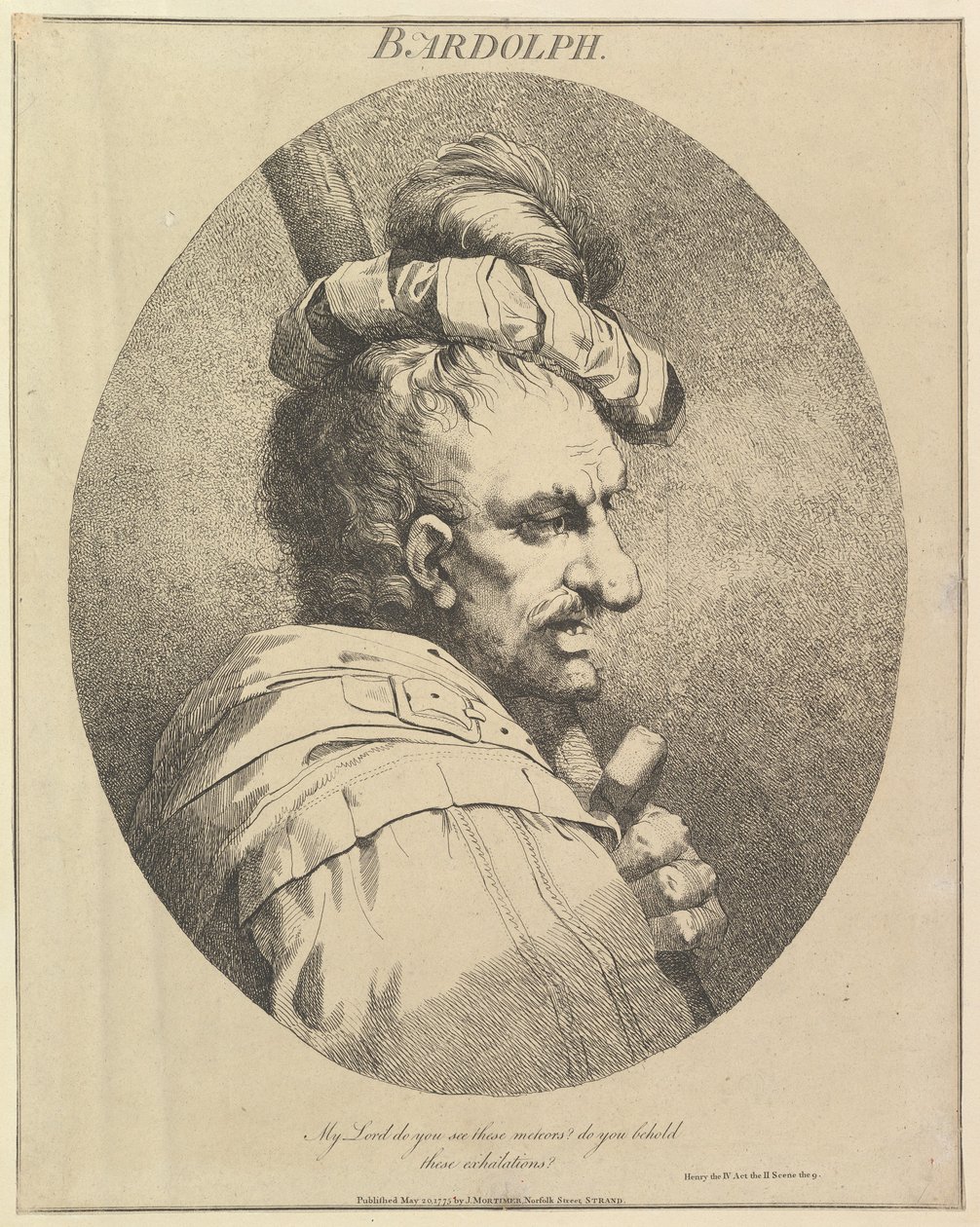 Bardolph, Douze personnages de Shakespeare - John Hamilton Mortimer