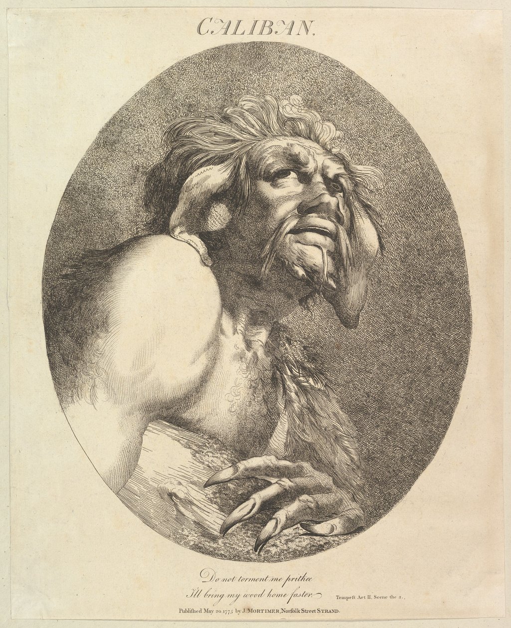 Caliban Douze personnages de Shakespeare - John Hamilton Mortimer