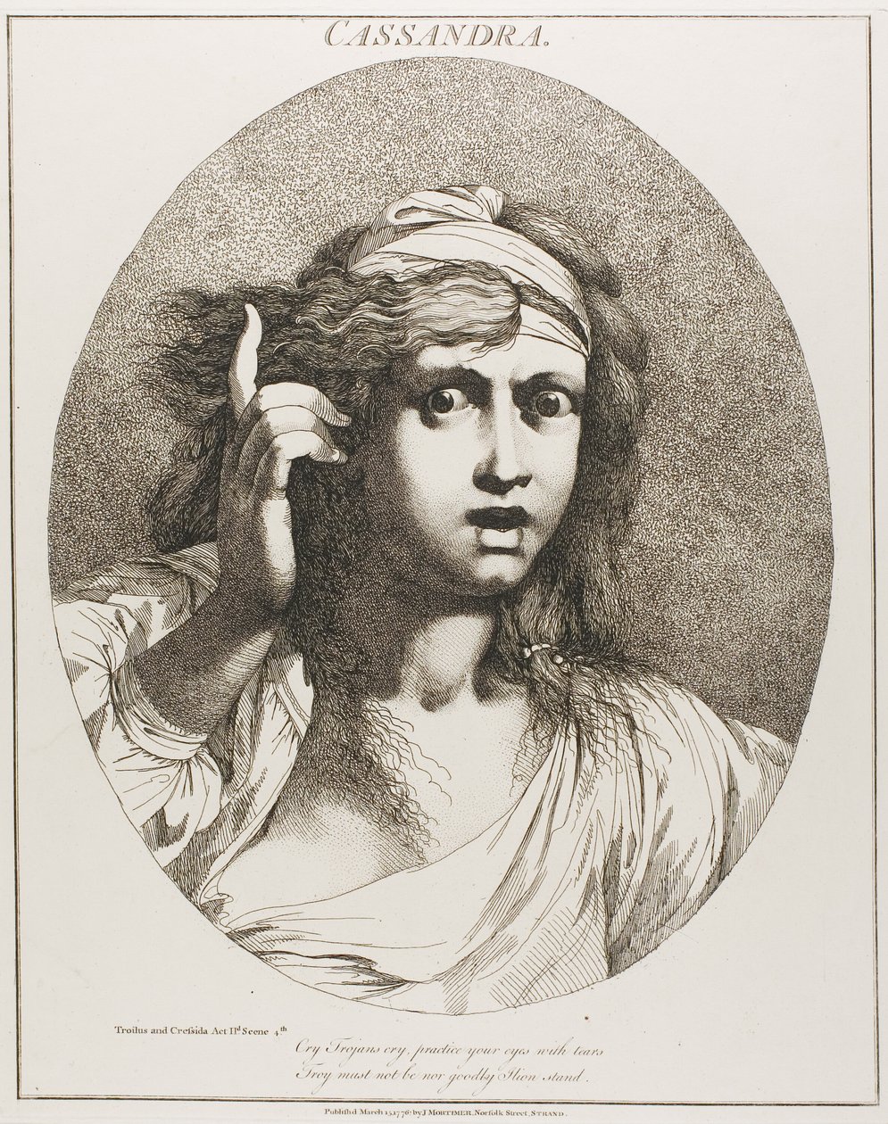 Cassandra, des Douze personnages de Shakespeare - John Hamilton Mortimer
