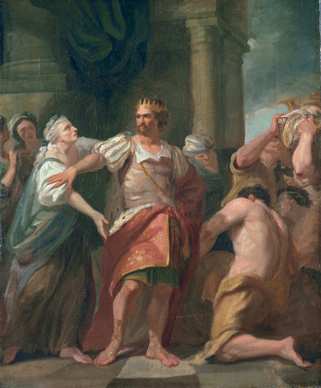 Édouard le Confesseur dépouillant sa mère de ses effets, c.1763 - John Hamilton Mortimer