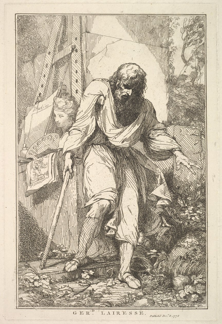 Gerard Lairesse des Quinze Eaux-fortes dédiées à Sir Joshua Reynolds, 8 décembre 1778 - John Hamilton Mortimer