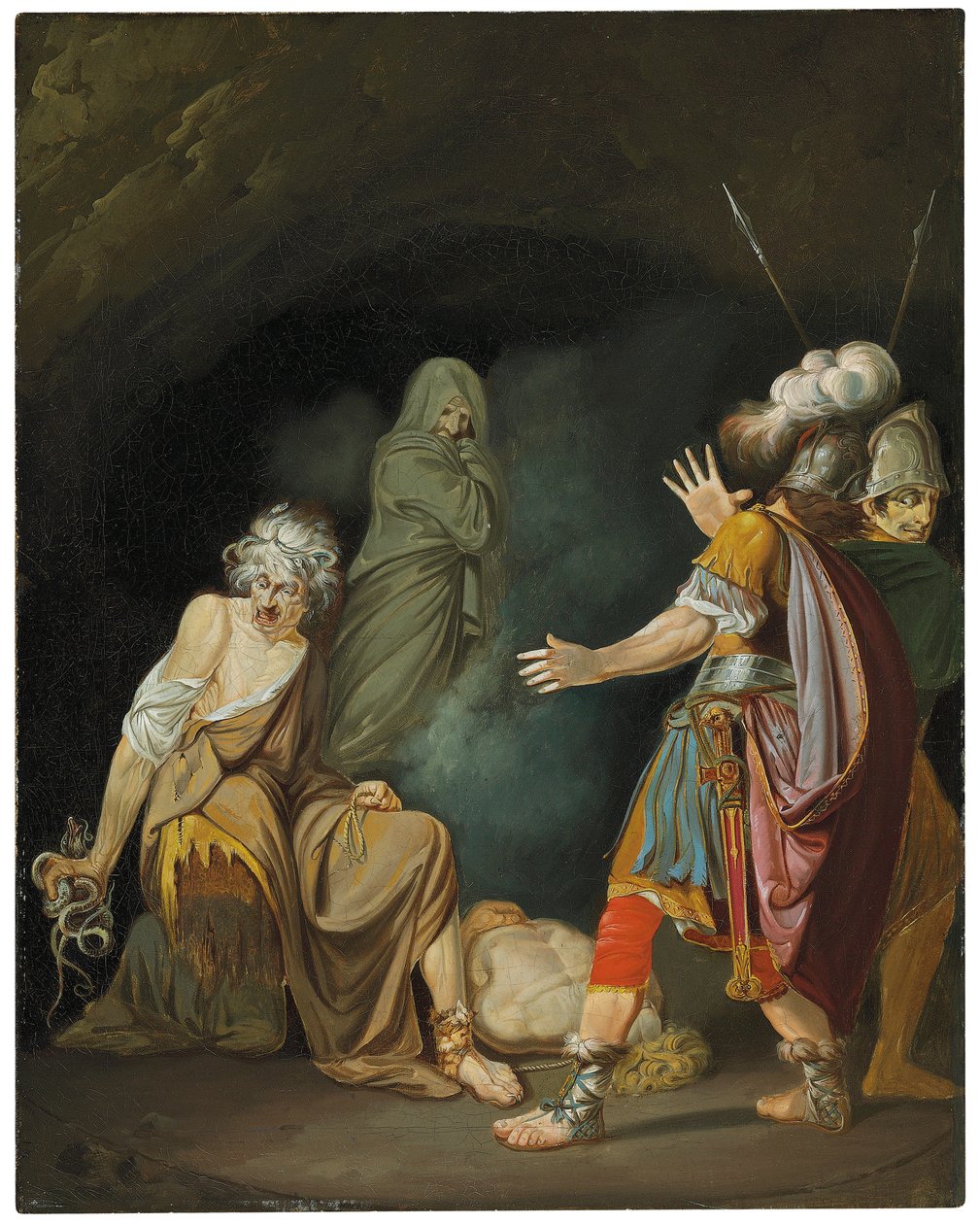 Sextus Pompée consultant Érichtho avant la bataille de Pharsale - John Hamilton Mortimer
