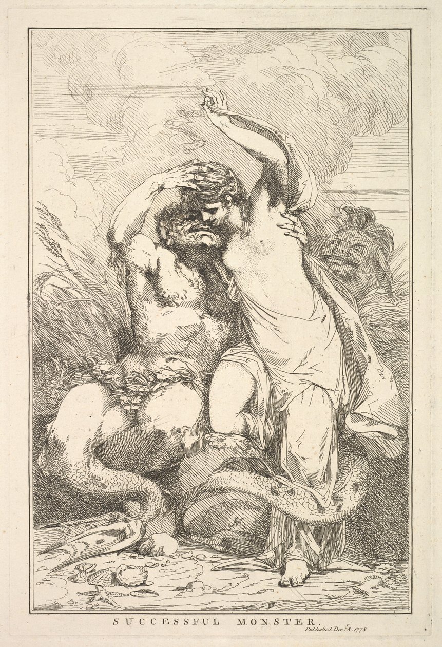 Monstre réussi de Quinze eaux-fortes dédiées à Sir Joshua Reynolds, 8 décembre 1778 - John Hamilton Mortimer