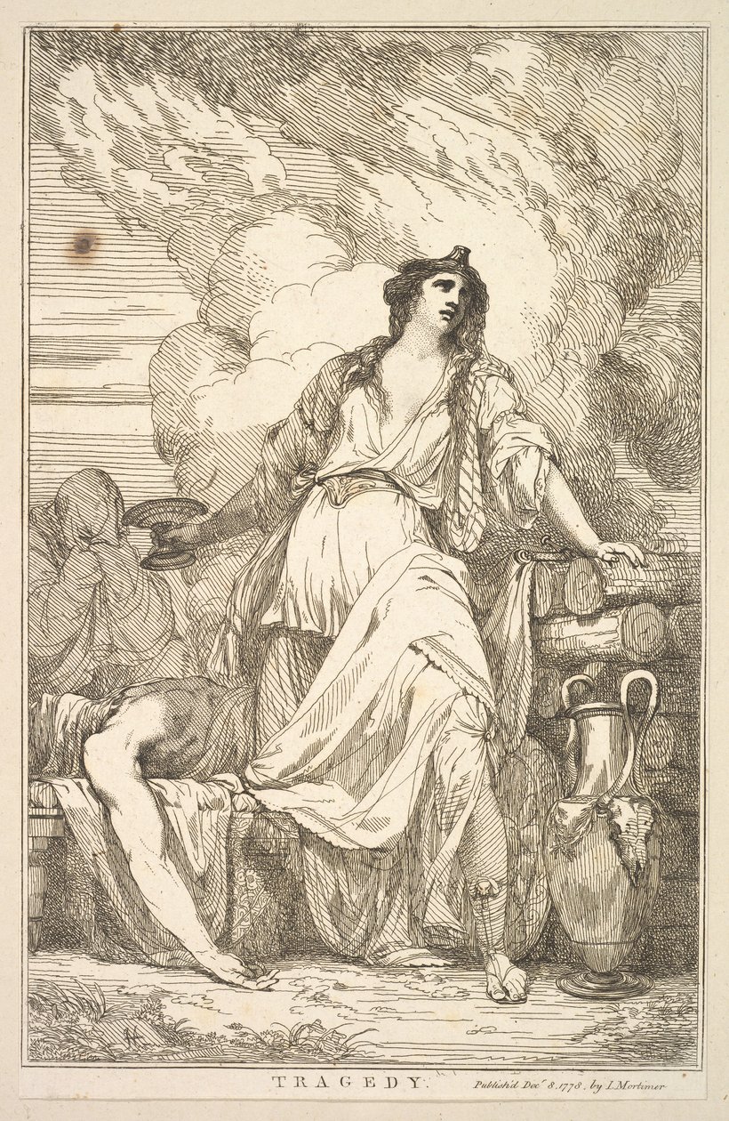 Tragédie des Quinze gravures dédiées à Sir Joshua Reynolds, 8 décembre 1778 - John Hamilton Mortimer