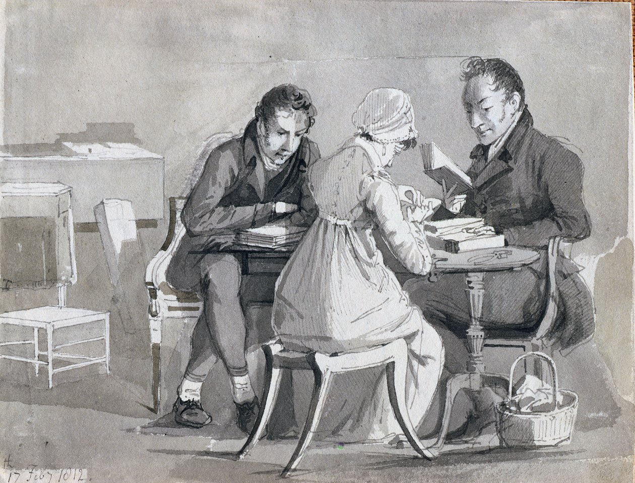 Une soirée de lecture, 17 février 1812 - John Harden