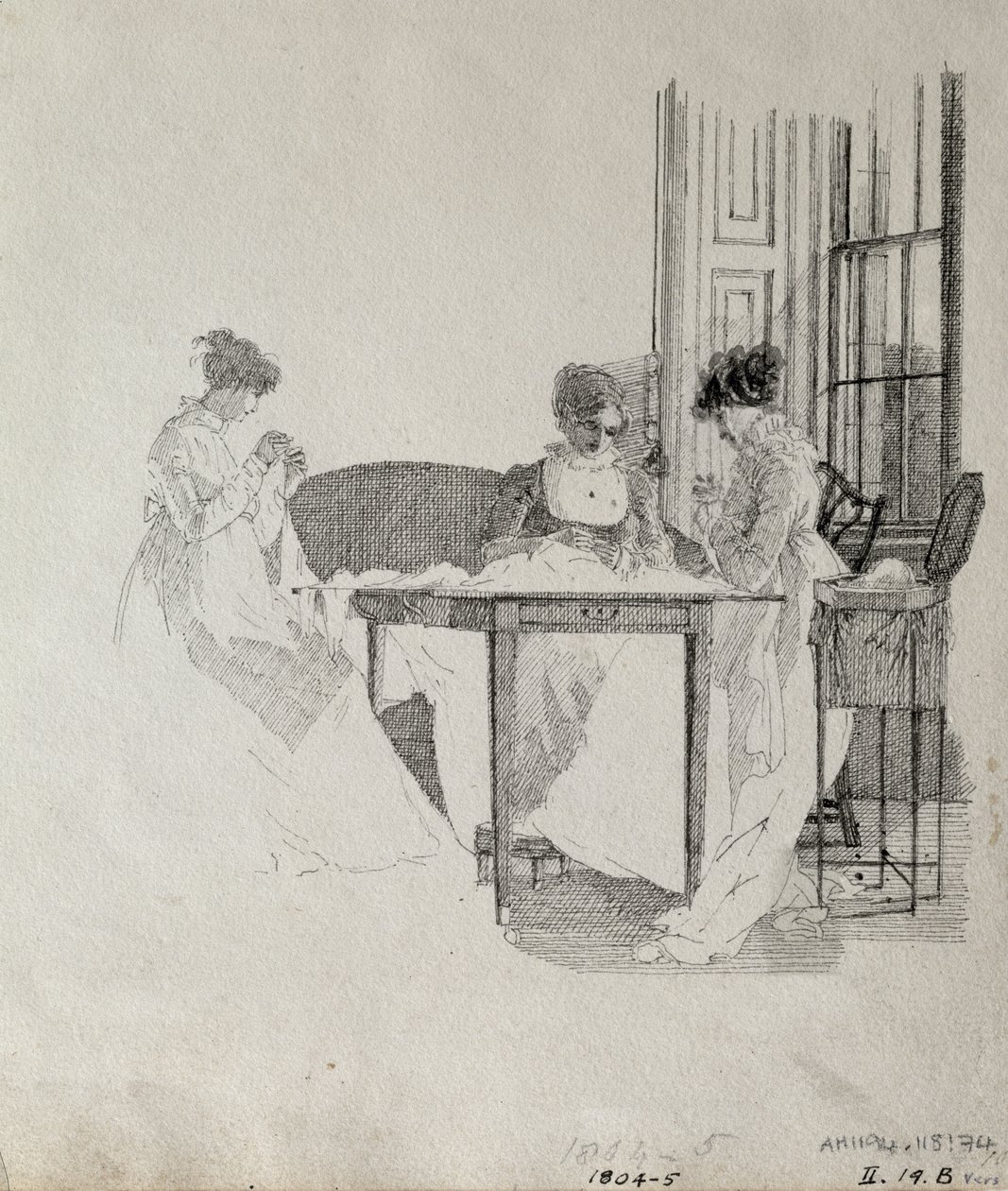 Dames cousant, 1805 - John Harden