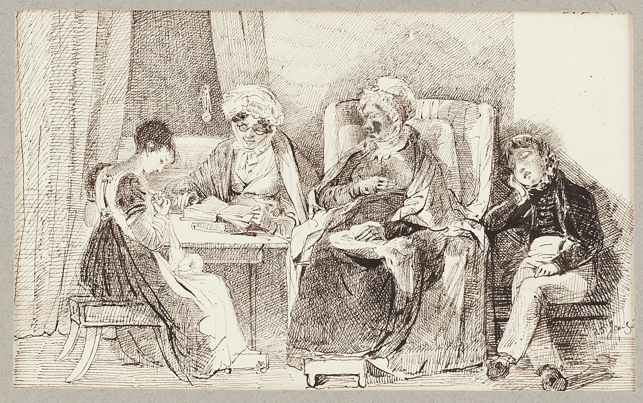 Malade et reposant, 1824 - John Harden