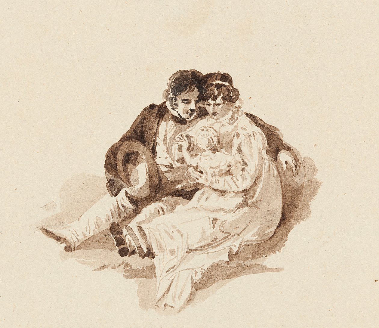 Tom et Christine avec bébé - John Harden